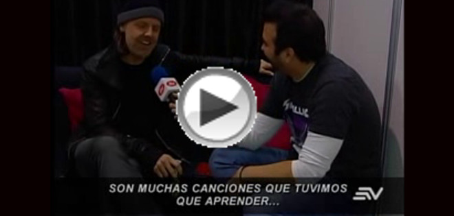 Ecuavisa entrevistó en exclusiva al baterista de Metallica