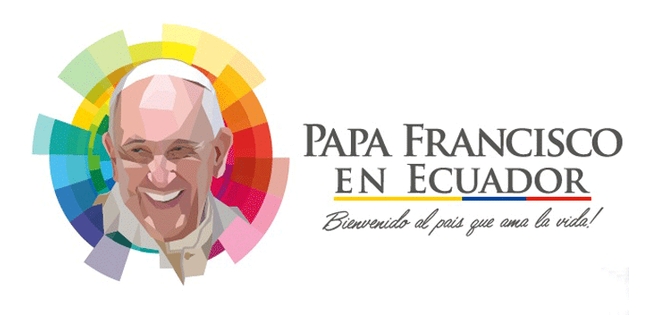 Guayaquil es decorada con carteles del papa