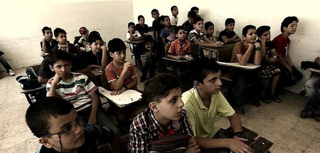 Unos 2,8 millones de niños sirios no pueden ir a la escuela, según ONG