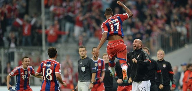 Gol agónico de Boateng le da la victoria al Bayern