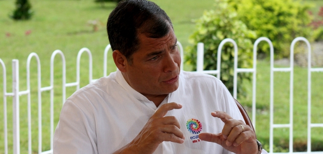 Correa calificó de “dudoso” el financiamiento de colectivo Yasunidos