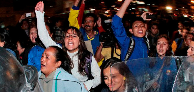 Jueza liberó a 39 estudiantes y condenó a 4 por protestas en Quito