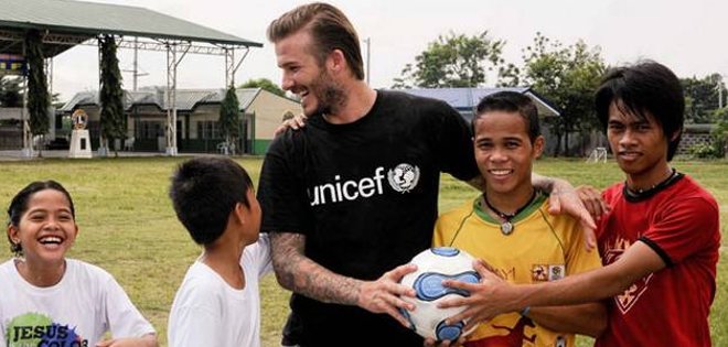 Unicef y Beckham presentan programa para ayudar a jóvenes vulnerables