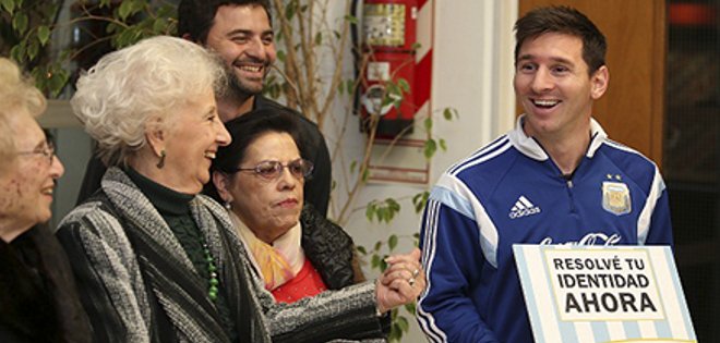 Messi, Maradona y otros futbolistas felicitan a Estela de Carlotto por encontrar a su nieto