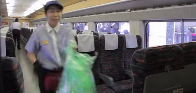 La &quot;milagrosa&quot; limpieza del tren bala japonés se hace viral en internet