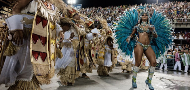 La escuela de samba Mangueira es campeona del carnaval de Rio