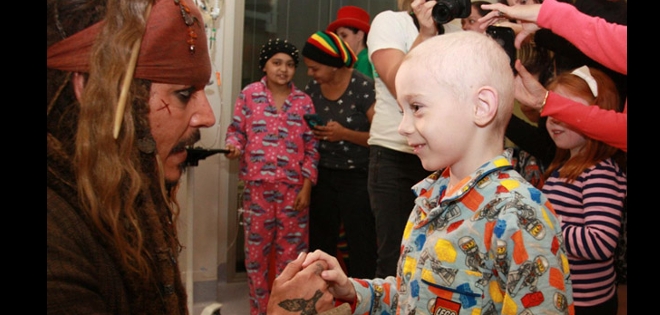 Jack Sparrow sorprendió a pacientes de un hospital en Australia