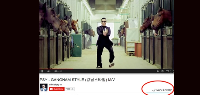 El Gangnam Style rompe el contador de visitas de Youtube