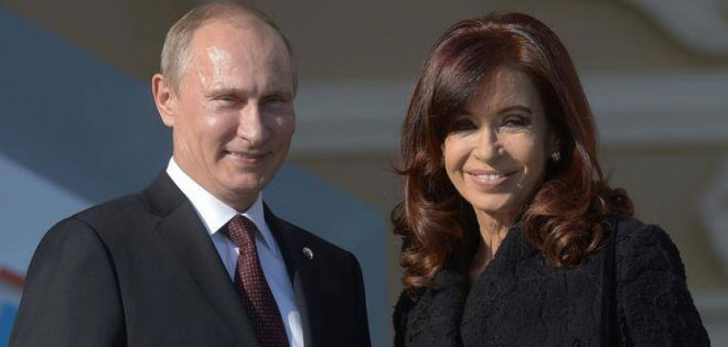 La presidenta argentina recibe a Vladimir Putin en Buenos Aires