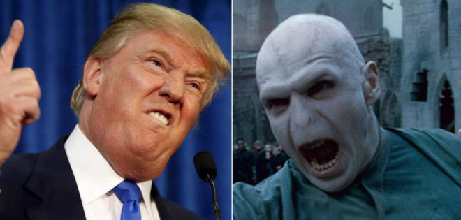 Autora de Harry Potter cree que Donald Trump es más malo que Voldemort