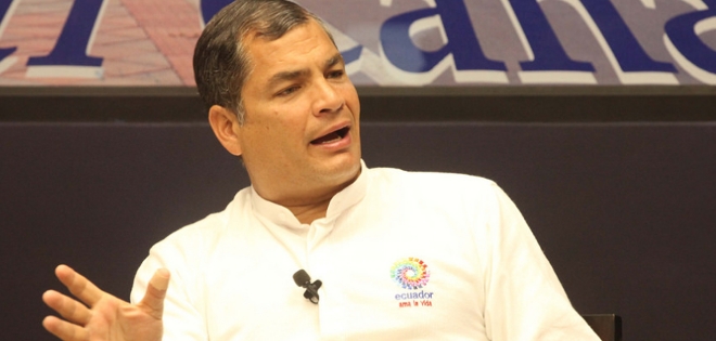 Rafael Correa tilda de &quot;racista&quot; caricatura que se burla del &#039;Tin&#039; Delgado
