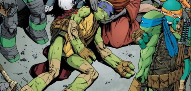 ¿Muere Donatello en una escena del cómic de las Tortugas Ninja?