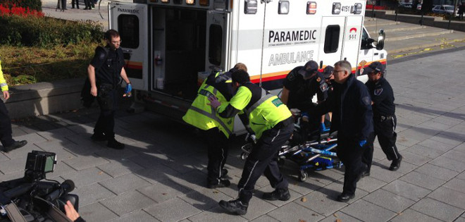 Al menos una veintena de disparos en Parlamento de Canadá, un soldado herido