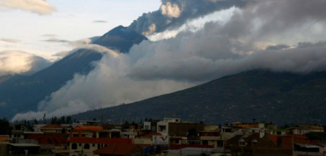 El volcán Tungurahua mantiene actividad alta