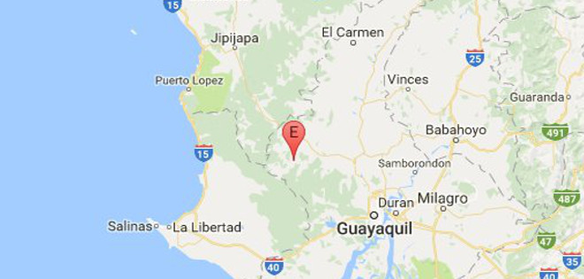 Registran sismo de magnitud 4.6 cerca de Pedro Carbo, Guayas