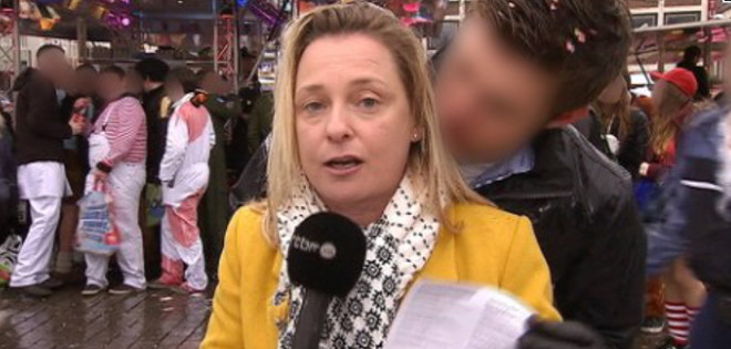 Una periodista belga sufre acoso sexual durante transmisión en vivo