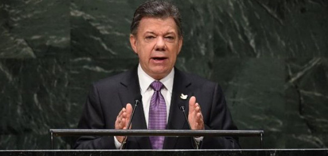 Colombia &quot;más cerca que nunca de lograr la paz&quot;, dice Santos ante la ONU