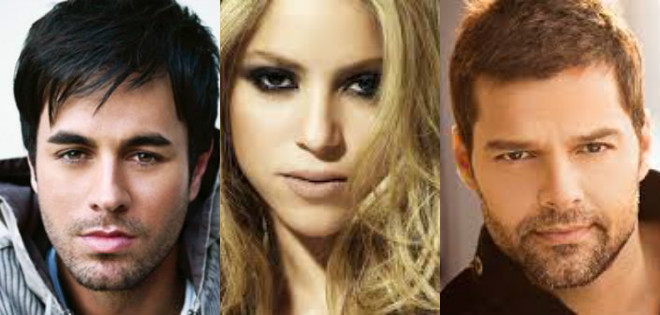 Enrique Iglesias, Shakira y Ricky Martin unidos por la paz mundial