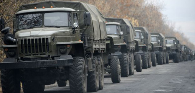 La OSCE anuncia que ha detectado decenas de camiones militares en Donetsk