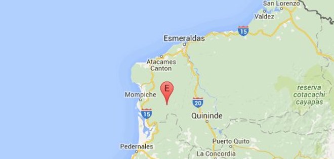 Un nuevo sismo se registra en las costas de Esmeraldas