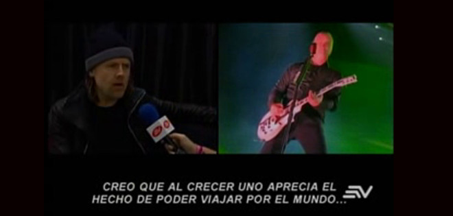 Ecuavisa entrevistó en exclusiva al baterista de Metallica