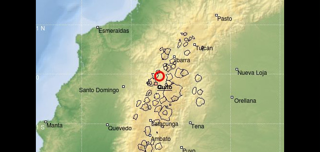 Se registró un sismo de 4.7 en la escala de Richter en Quito