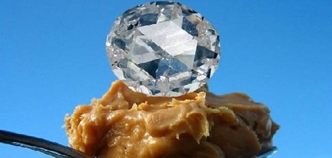 ¿Cómo hacer un diamante con mantequilla de maní?