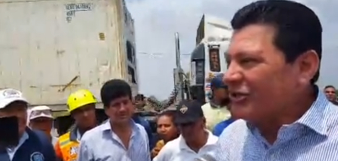 Protesta en Yaguachi por paralización de obra vial