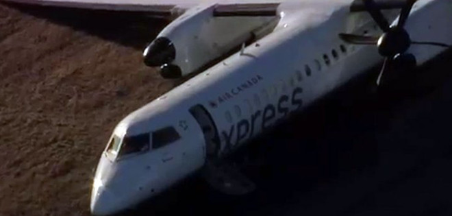 En Canadá la hélice de un avión casi decapita a una pasajera