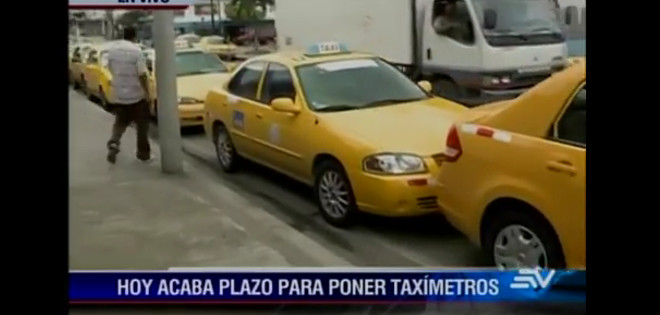 Guayaquil: taxistas preocupados porque hoy finaliza prórroga para adquirir taxímetro