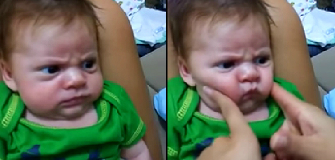 (VIDEO) El bebe malhumorado que enamora y causa furor en las redes