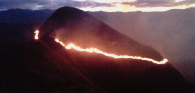30 hectáreas afectadas por incendio en Vilcabamba