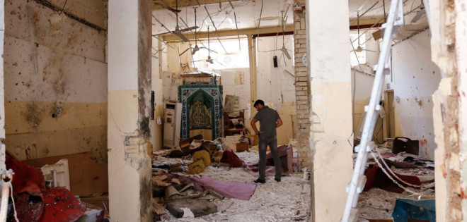 Al menos 10 muertos en un atentado suicida en una mezquita chií en Bagdad