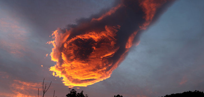 Fotos de “La mano de Dios” que impactó en los cielos de Portugal