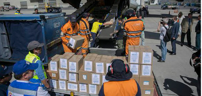 Rusia entrega 30 toneladas de ayuda humanitaria a Ecuador