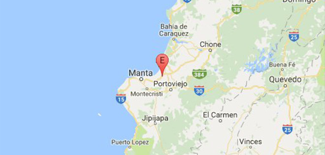 Registran sismo de magnitud 5,2 en Rocafuerte, Manabí