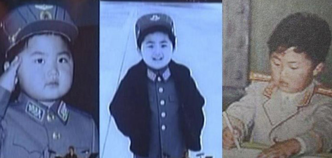 Fotos del líder norcoreano Kim Jong-Un durante su infancia
