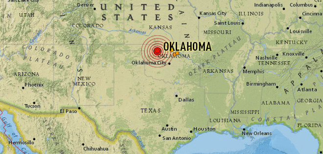 Temblor de magnitud 5,1 sacude Oklahoma, según Servicio Geológico de EE.UU.