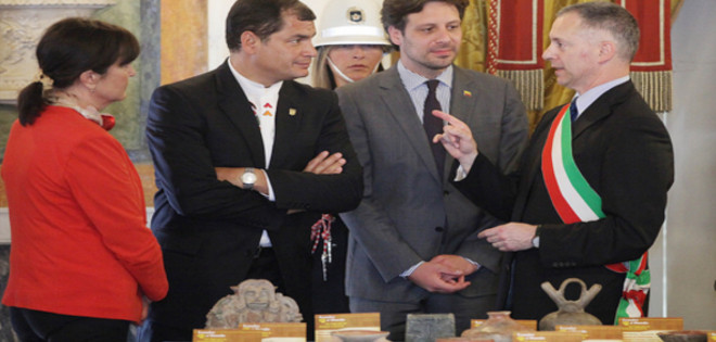 Ecuador recupera piezas arqueológicas en Génova