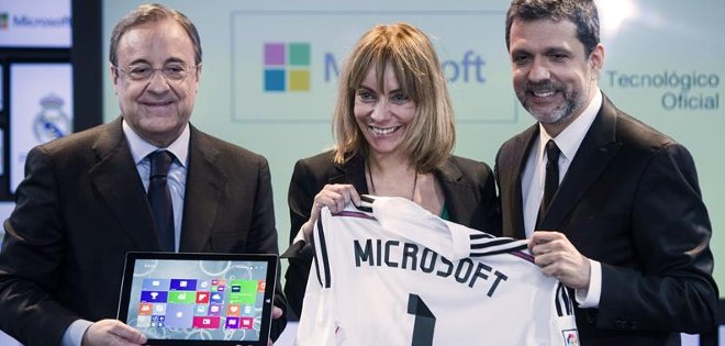 Microsoft nuevo refuerzo del Real Madrid