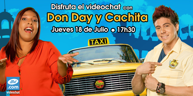 VideoChat con Don Day y Cachita, personajes del Combo Amarillo