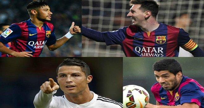 Messi, Ronaldo, Neymar y Luis Suárez, candidatos a Mejor Jugador UEFA 2014-15
