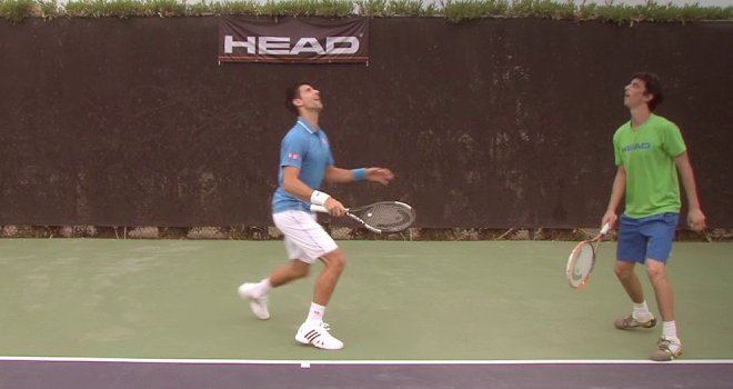 Djokovic quedó boquiabierto con demostración de tenis
