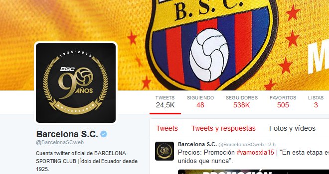 Barcelona primer club con cuenta verificada en twitter