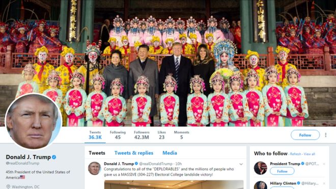 ¿Cómo hace Donald Trump para tuitear desde China?