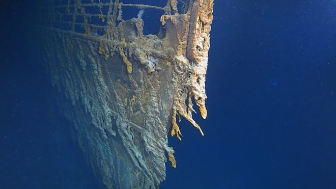Las asombrosas imágenes del Titanic en el fondo del mar