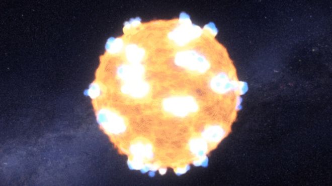 El video inédito de la explosión de una estrella a 1.200 millones de años luz