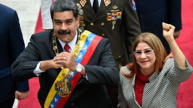 Maduro responde a sanción de EE.UU. en contra de su esposa