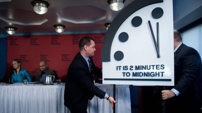 Por qué el Reloj del Apocalipsis fue adelantado 30 segundos en 2018