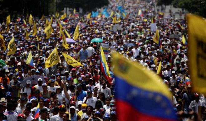 Más de 200.000 personas protestaron contra Nicolás Maduro en Venezuela